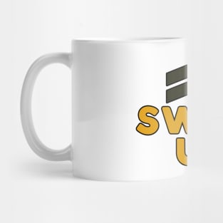 Swipe Up sign with Arrows Up Mug